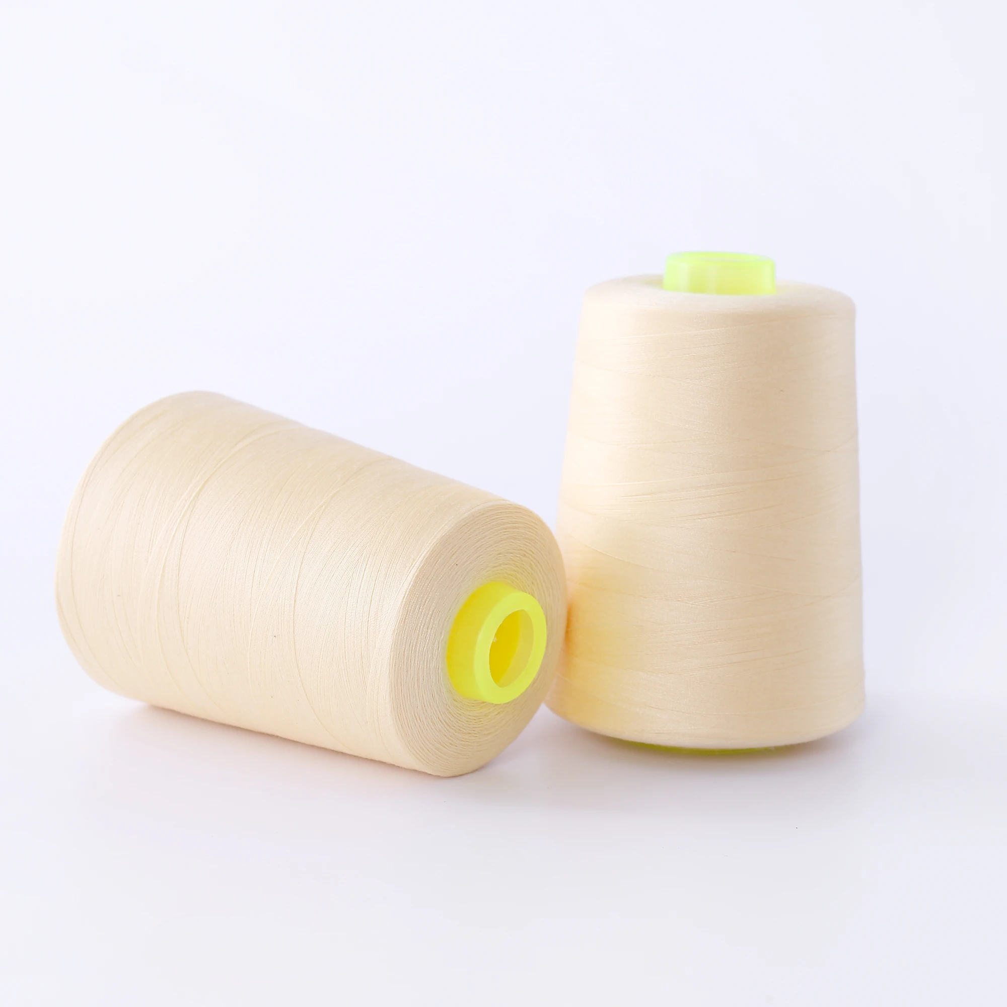 Factory Direct Sales 40S/2 Beige 100% Polyester Thread For Sewing Machine
