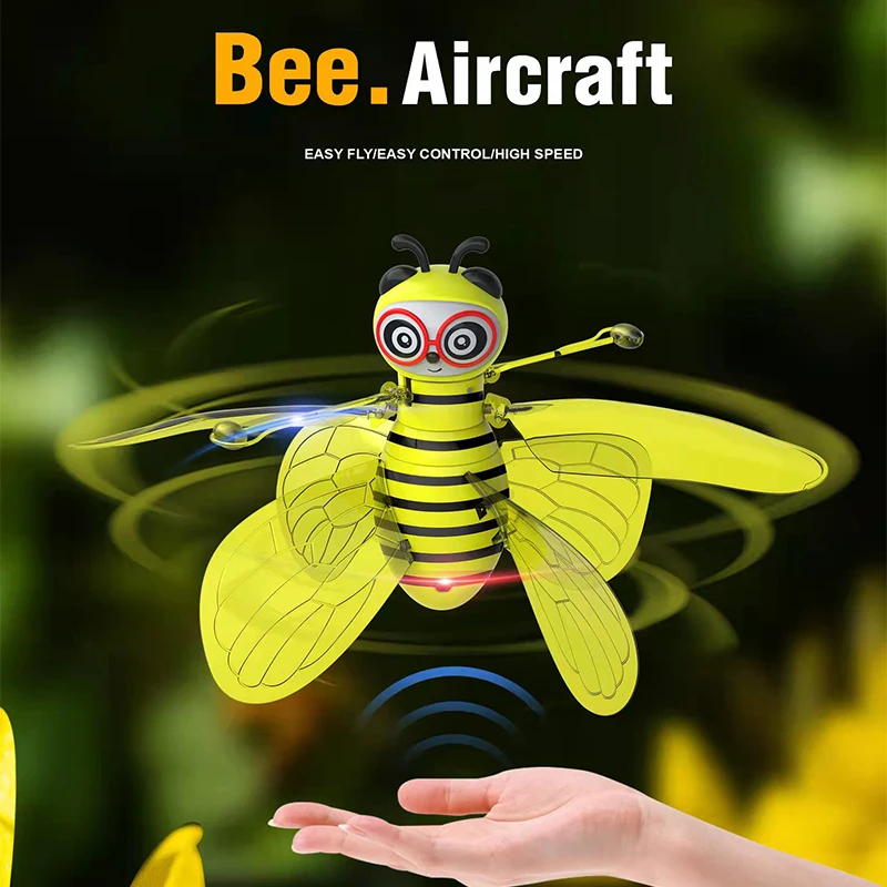 LONGXI Flying Bee Kids Flying Toy Gesture Sensor Flying Machine Infrared  Sensor Honeybee Machine Helicopter Toys Drone Insect