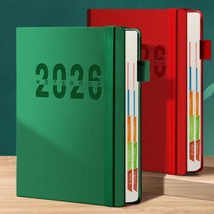 In Stock Factory Direct A5 Schedule Notebook 2026 Calendar Book Custom Yearly Daily Planner Notebook
