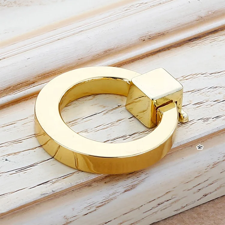 Gold Black Chrome Nickel Wire Drawer Pulls - Contemporary Zinc Alloy Circle Handles for Cabinets & Furniture Gold Black Chrome Nickel Wire Drawer Pulls - Contemporary Zinc Alloy Circle Handles for Cabinets & Furniture