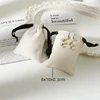 Cotton and linen drawstring bag8*10cm