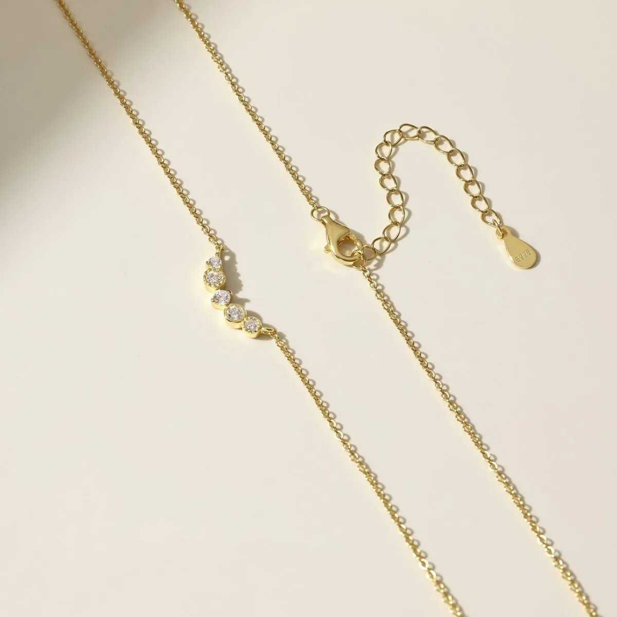 KAKODIY 18K gold plated 925 Sterling Silver necklace zircon star round irregular charm necklace jewelry detail 5