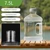 7.5L transparent food grade pc
