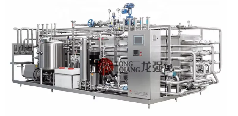 1T 2T 3T 5T UHT Tubular Sterilizer with Vacuum Degasser for Dairy Beverage Milk Yogurt Fruit Juice Ice Tea Automatic Pasteurizer