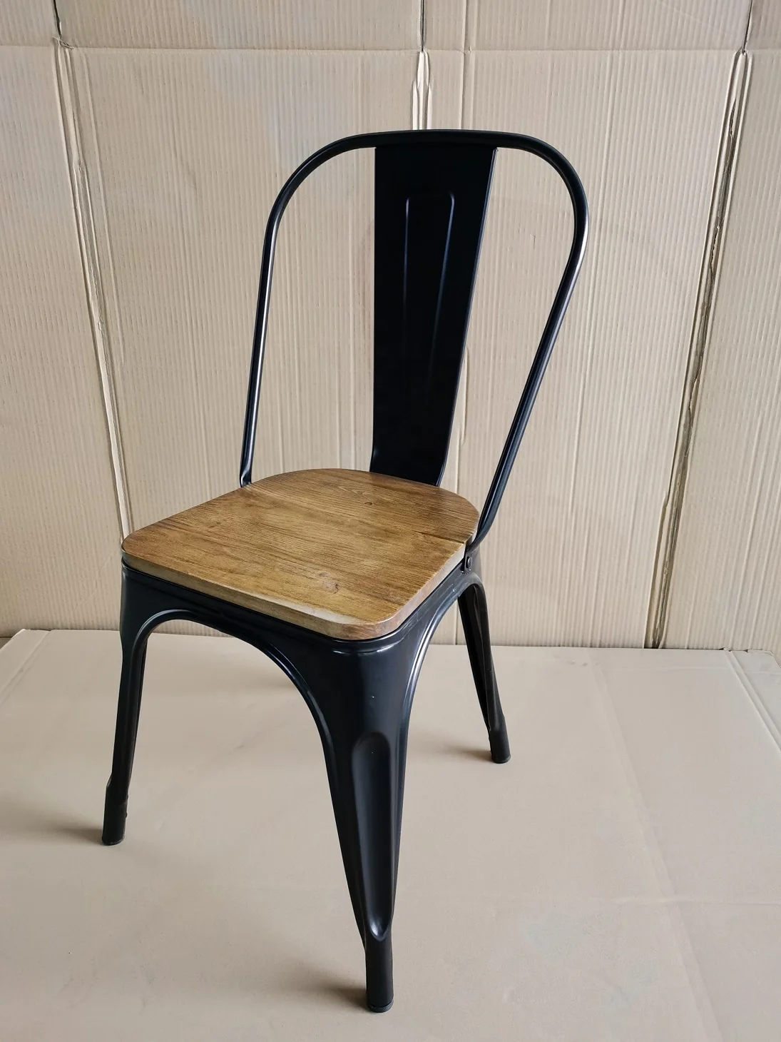 Stool Tolix Replica Chair With Timber Seat TOLIX Replica Dining