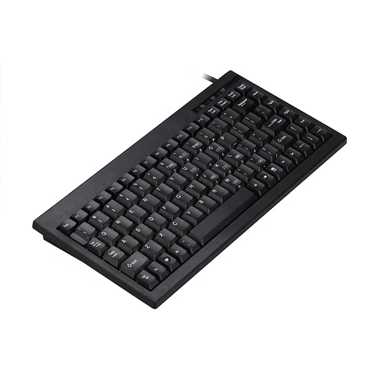 Slim Wired Keyboard 88 Keys - Ergonomic Mini USB Plug and Play for