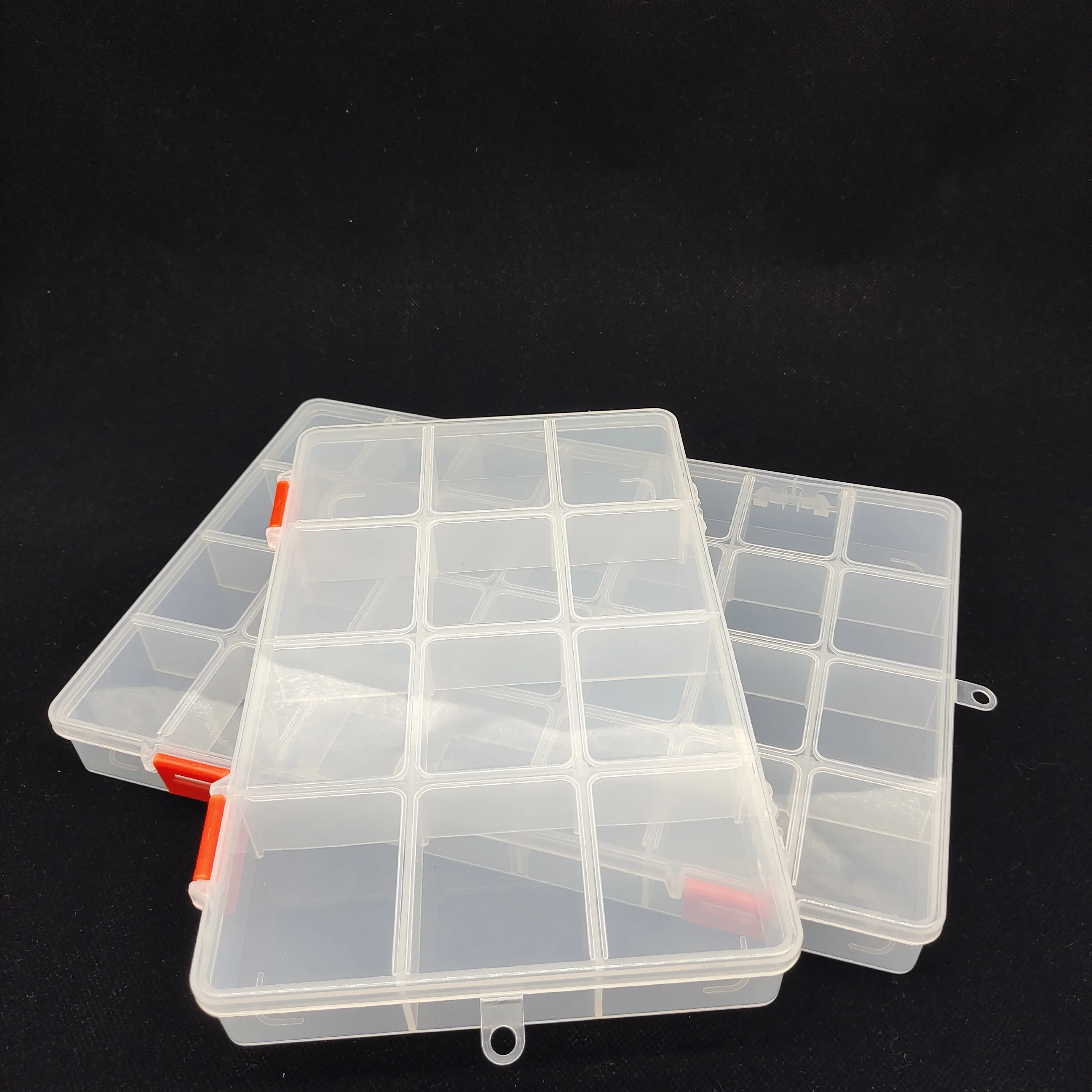 Plastic Adjustable Compartments Storage Container With Removable