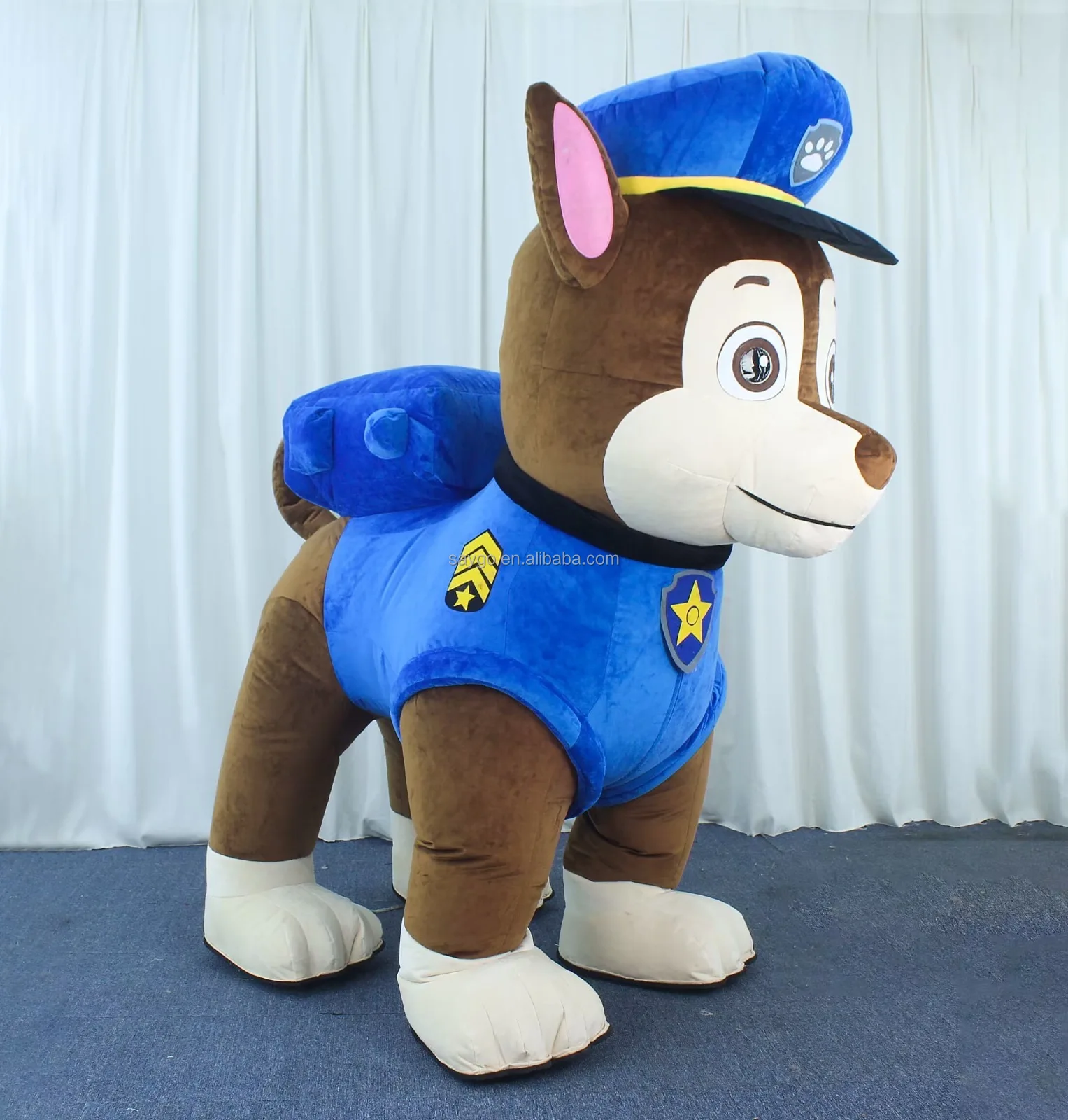 Dark Brown Paw Dogs Inflatable Cartoon Character CE