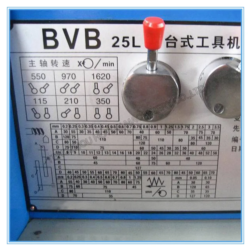 Small Metal Bench Lathe Machine BVB25L