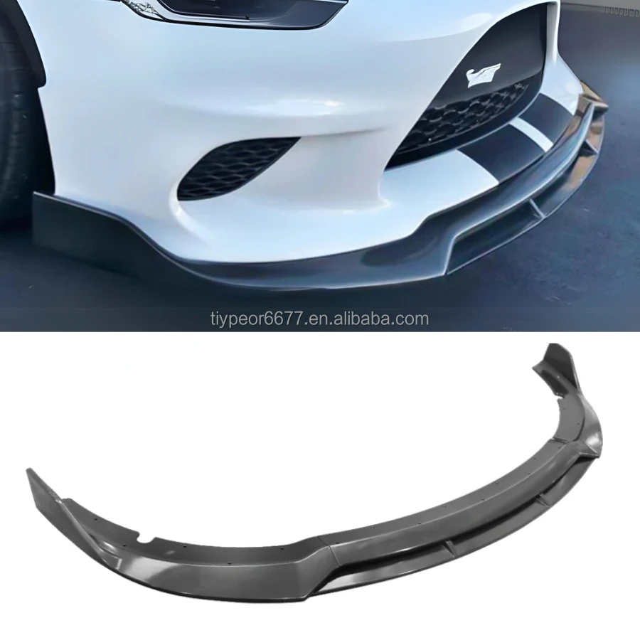 product tiypeor front splitter for 2015 2023 dodge charger srt v2 style front bumper lip abs 4pcs kit front lip bumper splitter-4