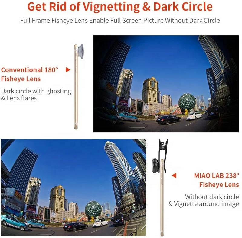Оптовая продажа, объектив Aipaxal 5K HD 238 градусов Super Fisheye с пользовательским логотипом для объектива камеры мобильного телефона