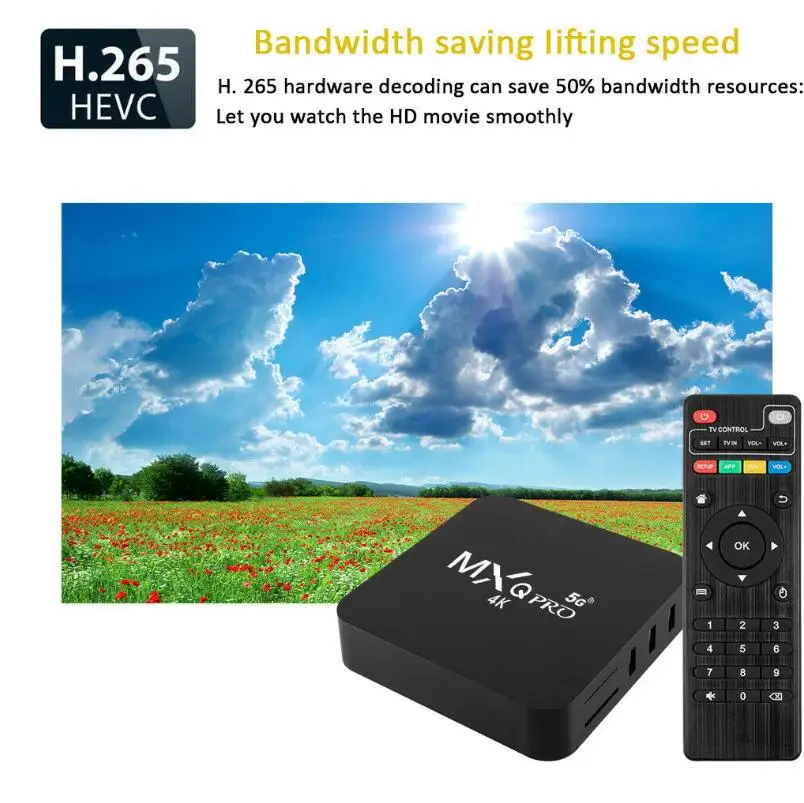 Hottest New Model MX PRO RK3128 Set-top Box 1Gb 8Gb 2.4G Android 11.1 Wifi Smart Media Player