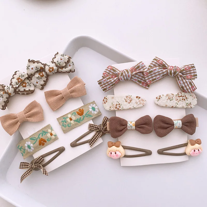 Mio 8pcs/set Korea New Bowtie Hair Clip Fashion Cute Cartoon Flower ...