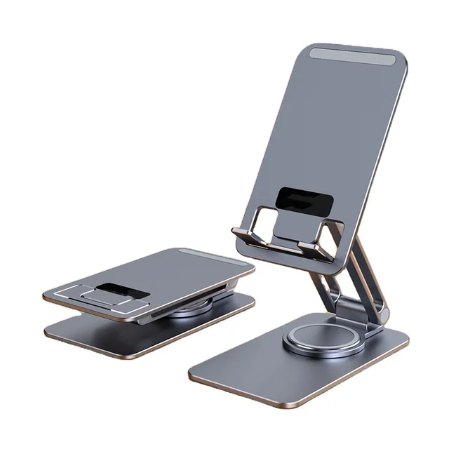 Premium Foldable 360 Rotation Mobile Phone Holder Stand High Quality Aluminum Alloy Desktop Tablet Holder for New Arrival