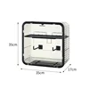 Large face towel box, black, 35*17*35 cm