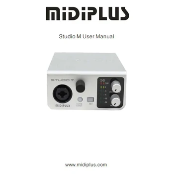 Midiplus Studio M USB Audio Interface - High Quality Sound