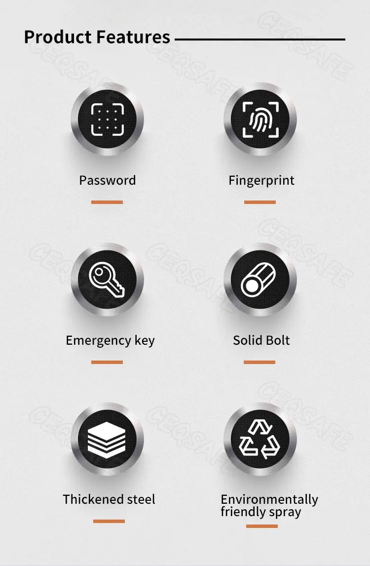 CEQSAFE Safe Box Digital Security Electronic Small Safes Box for Home details