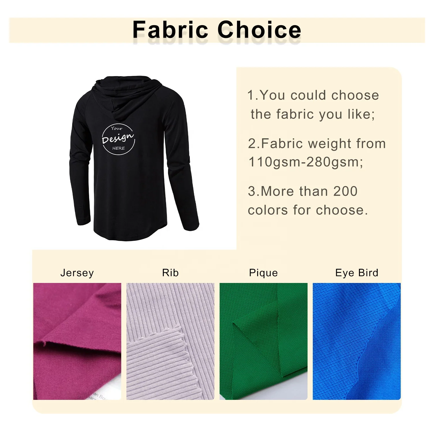 Wholesale Men’s Athletic Long Sleeve Hooded Top Quick Dry Knitted Sport Workout T-Shirt for Summer Running Hoodie Shirt