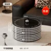 Round fruit platter (houndstooth) - two tiers