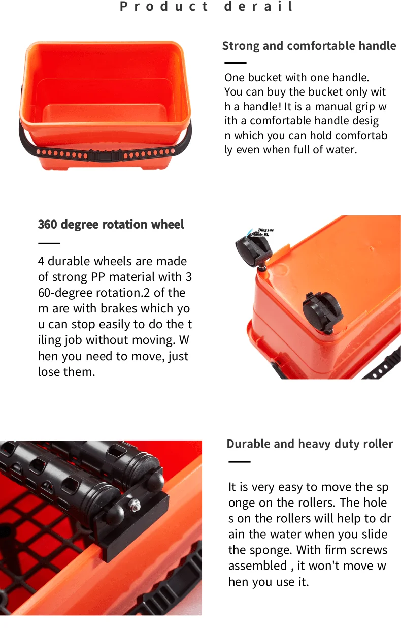 Washboy Kit Grout 24l Tile Washing Bucket Professional Grout Sponge