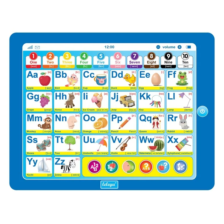 Alphabet Spelling Game ABC Learning Chart Sound Toy Talking Poster English Learning Toys for Kids