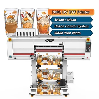 60CM Uv Cup Warp Transfer Dtf Inkjet Digital Roll Printing Plotter Large Professional Personalized Decal Printer Sticker Machine