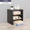 Black three-tier storage cabinet