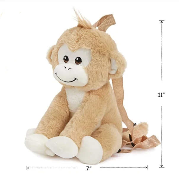 onhandig rand invoegen Monkey Backpack Plush Toy Soft Stuffed Animal Gifts For Kids Bag For Travel  And Adventure Napkins Bag Snack Backpack - Buy Animal Plush Backpack,Monkey  Plush Bag,Adjustable Backpack Product on Alibaba.com
