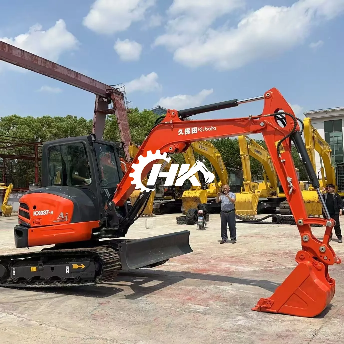 HANG KUI  Kx037-4 3.7tons 95%new Original Japanese with EPA,CE Agricultural Used Kubota Kx037-4 Excavator for Digging