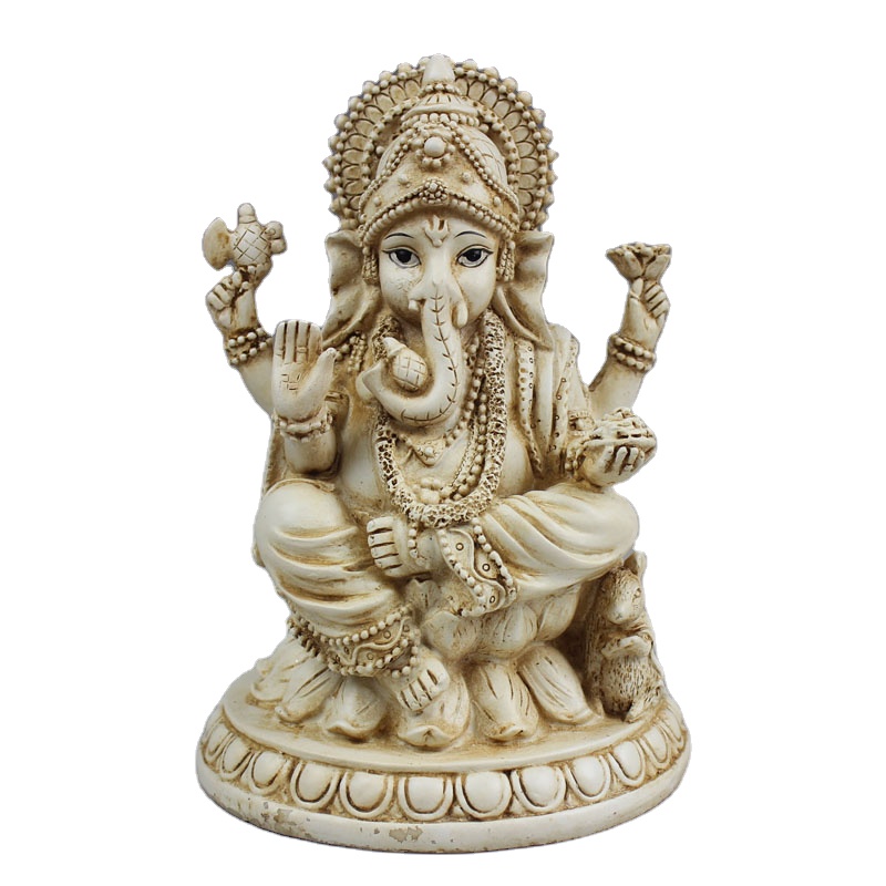 ポリレジン製ヒンドゥー教の神像、インドの神、宗教的な像、ガネーシャ