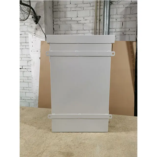 Fully Weld IP66 Aluminum Anodized Extrusion Enclosure With Vent Hood Outdoor Lithium Battery Cabinet Sheet Metal Fabrication