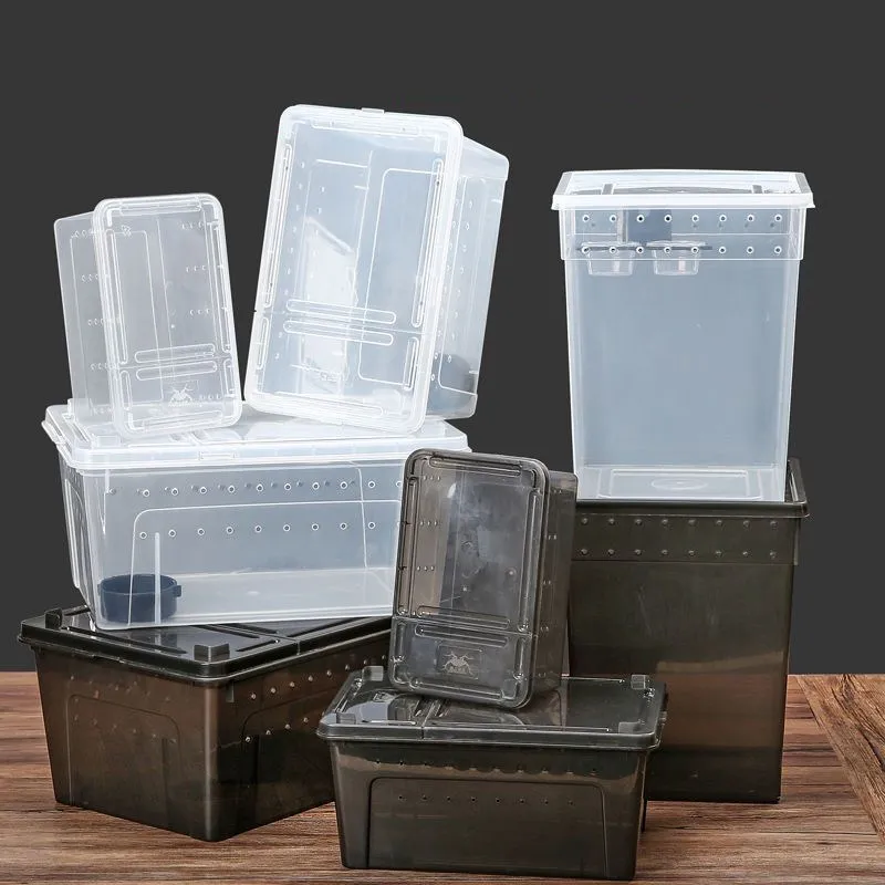 Portable Transparent Snake Breeding Box Faunarium Critter Keeper For ...