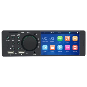 BQCC  4.1" 12V 1din Universal Carplay Car MP5 Radio HD Stereo With Bluetooth/FM/USB/AUX/Phone Charging Movie Payback 7805C