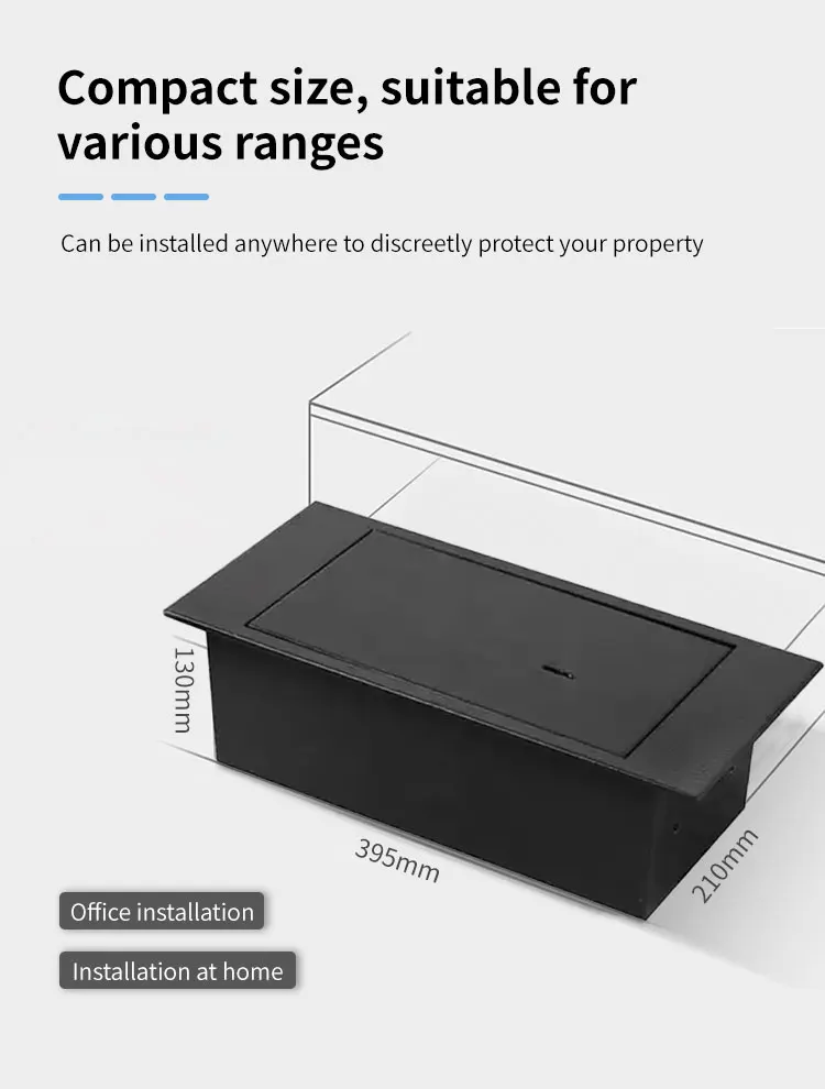 CEQSAFE High-end Mechanical Hidden Top Open Floor Mounted Safe Box for Office Drawer Safe details