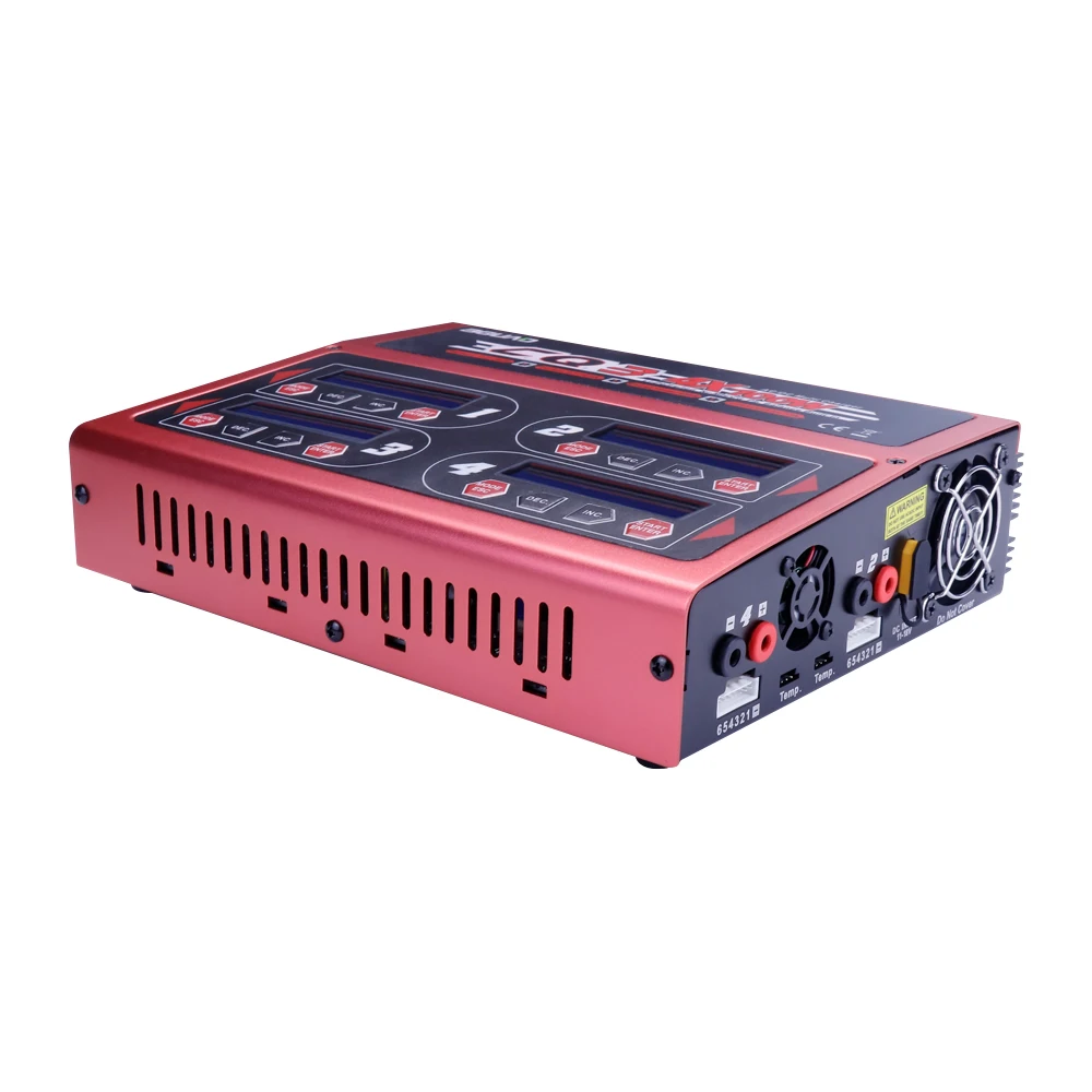 EV-Peak CQ3 4x100W 10A 1-6S DC 11V-18V Balance Charger Discharger for LiPo LiFe NiMH NiCd Battery RC Model Drone