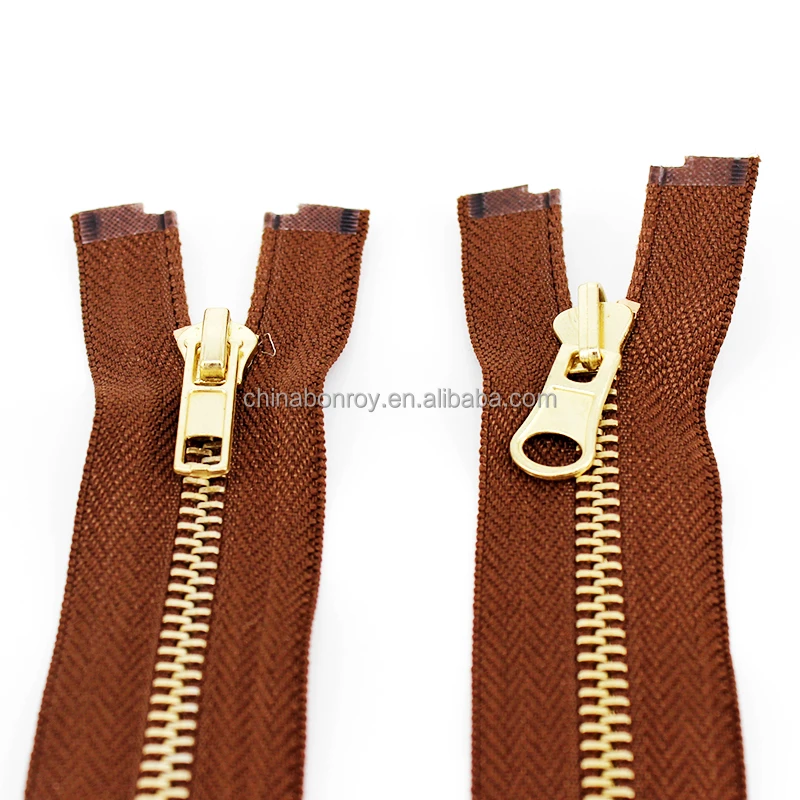 Excellent Quality Garments Accessories 5 Aluminum Zipper Copper Color