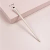 Plastic handled extra small flat head eyeliner brush