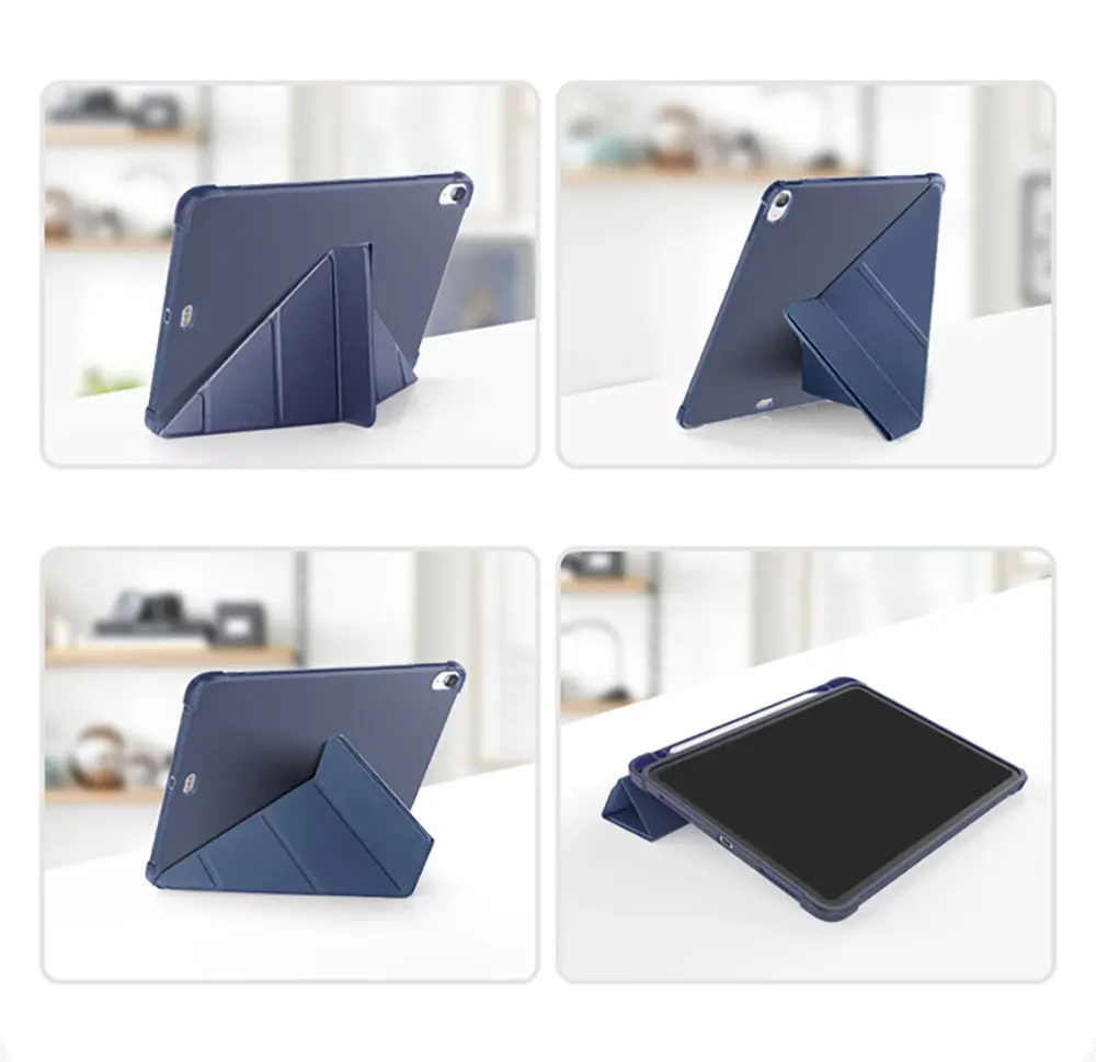 Pu Leather Tablet Case For Ipad Air Pro Mini 13 11 2024 22 21 20 18 Lens Protection Pure Colour Simple Business Pbk185 Laudtec supplier