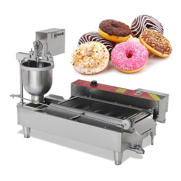 Fully Automatic Mini Mochi Maker Frying Vending Filling Glazing Donut  Making Machine Industrial Donut Making Fryer