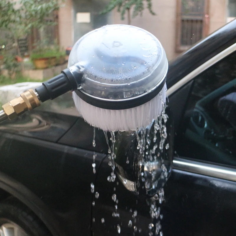 Spazzola Lavaggio Auto Rotante - Con Serbatoio Sapone, Manico Da 100 Cm, Ad Alta Pressione - Foto 5