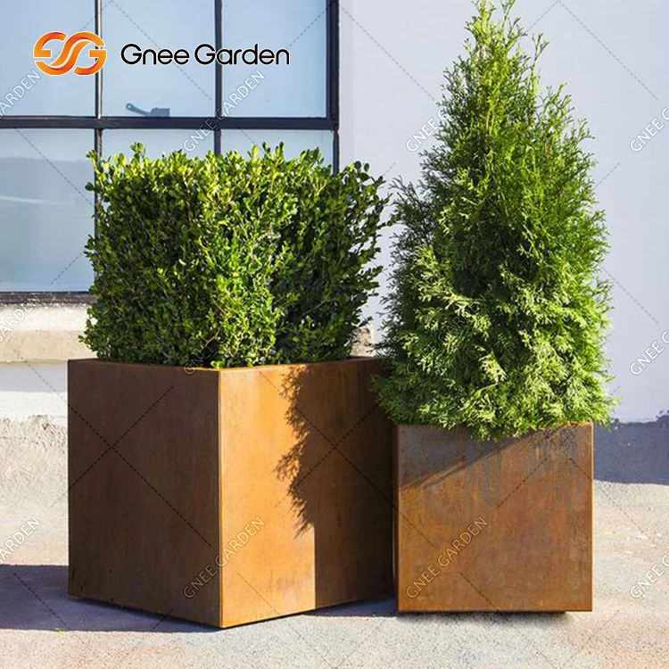 Große Globus-Outdoor-Pflanzgefäße aus Cortenstahl| Alibaba.com