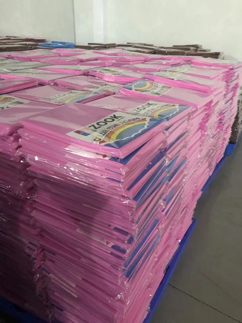
 Color EVA Foam Sheet A4 33X49CM 50*70CM  1mm 2mm 3mm 4mm 5mm 6mm 7mm 8mm 9mm 10mm Thick  