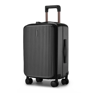 Designer Business Luggage Suit Case Wide Aluminum Trolley Handle 20/24 Inch Hard Shell Rotating TSA Lock Universal Both Male