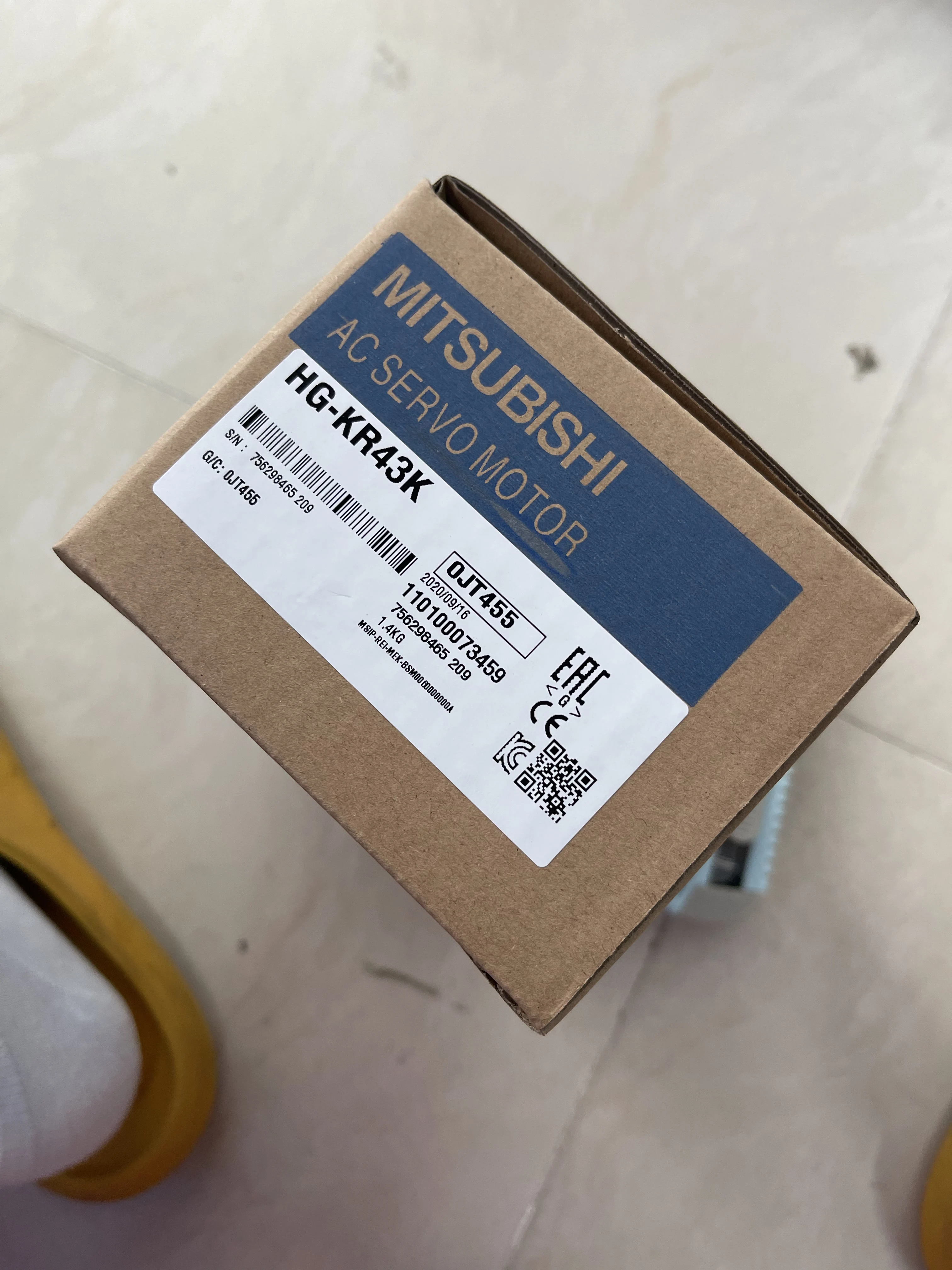 Mitsubishi AC Servo Motor HG-KR43K Mitsubishi AC Servo Motor HG-KR43K