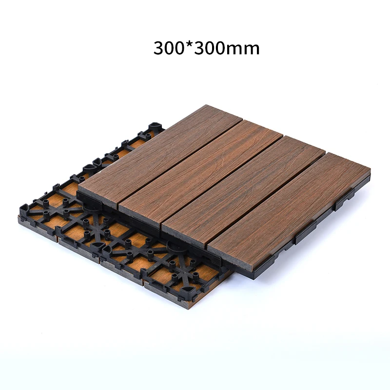 Interlocking Outdoor Deck Tiles Wpc Decking Wooden Flooring Wpc