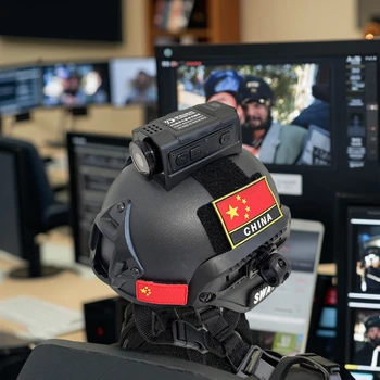 4G Tactical Helmet Wireless Transmission 4G Head mounted Camera Head Mounted Camera GPS Positioning Portable Lightweight Camera