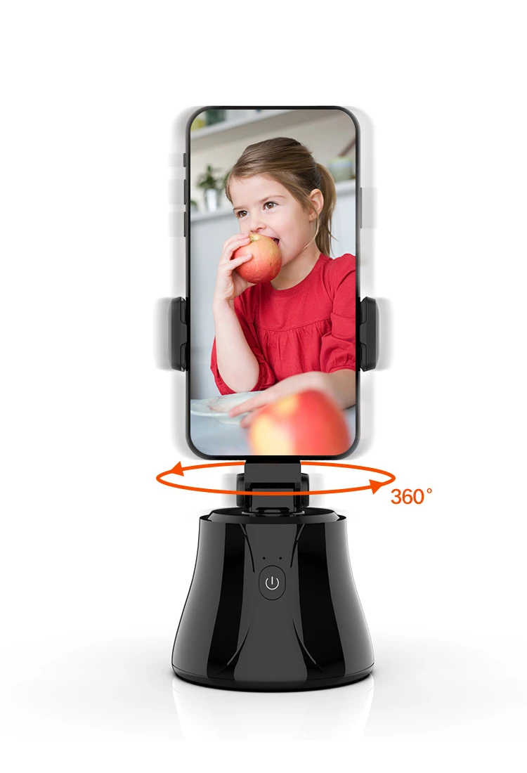 Smart Auto 360 Rotating Face Tracking Mobile Phone Holder Tripod Black 360 Degree Soporte De Video Para Telefonos Inteligentes
