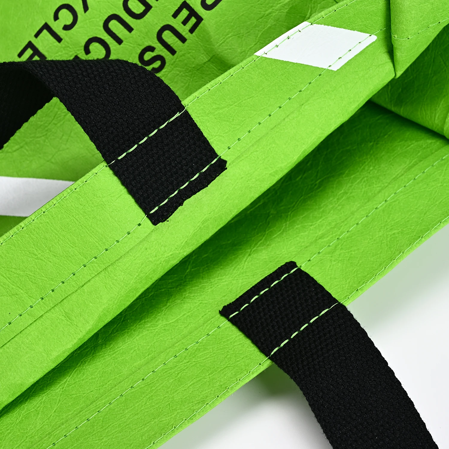 Dupont Paper Tote Bag Medium Single Shoulder Handbag Washable Kraft Paper Cotton Linen Lining Natural Ecobags for Food Shopping manufacture