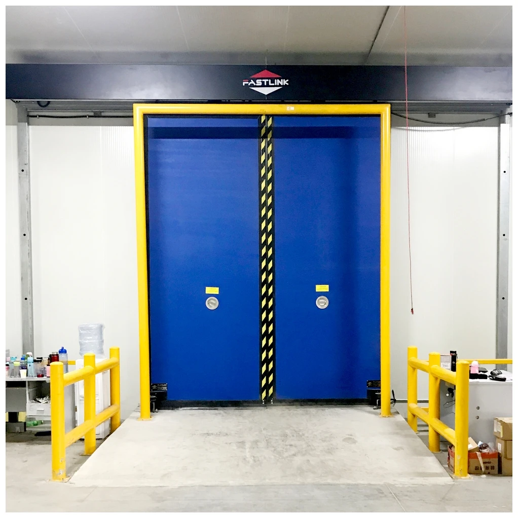 Fastlink New Productgate Customized PVC Fabric Intelligent Control Automatic Cold Storage High Speed Sliding Door