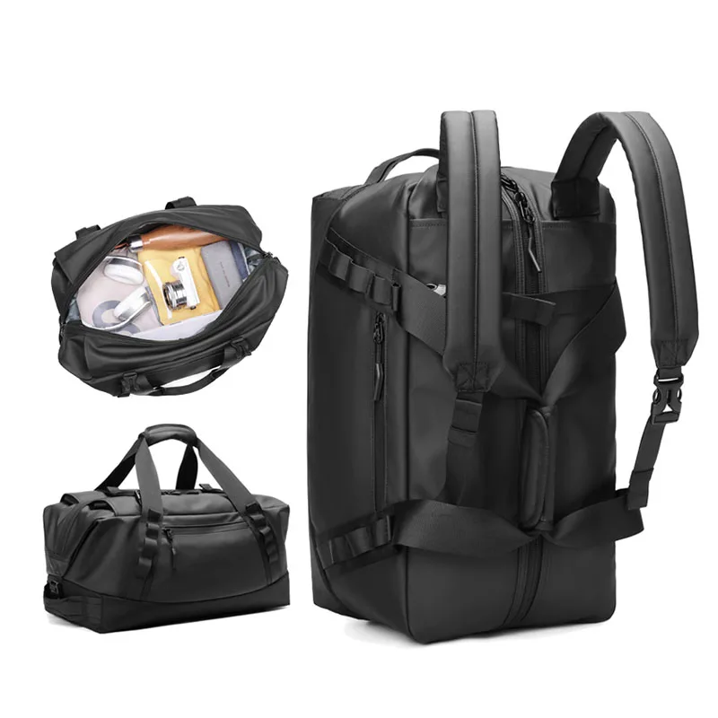 Pailox Large Capacity Outdoor Waterproof Backpack With Multi-Carrying Methods Independent Dry-Wet Compartment Bottom Wear Pad
